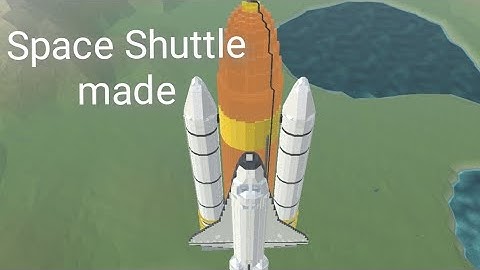 Space shuttle made in evertech sandbox