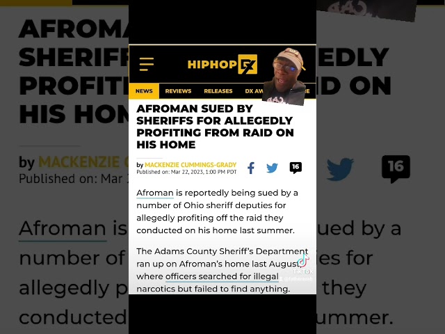 ⁣Afroman sued by Sheriffs over botched raid and a music video. #afroman #ohio