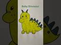 Easy Baby Dinosaur 🦕 Drawing for Kids #drawing #drawing4kids #shortsviral #easydrawing #diy #kids