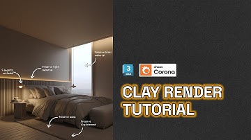 Clay Render in Corona for 3ds max tutorial- Material Override full tutorial