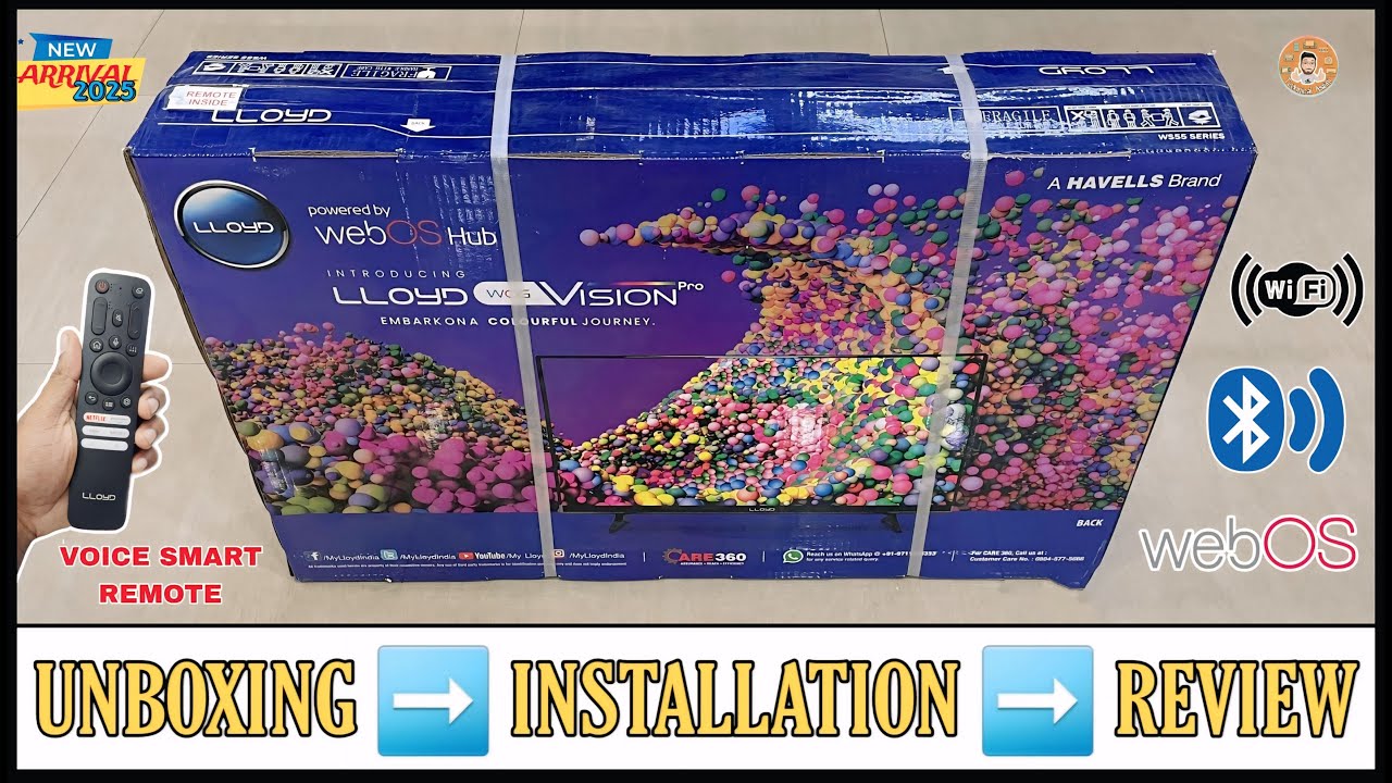 LLOYD 32WS551G 2025 || 32 Inch Full Hd Webos Smart Tv Unboxing And Review || New Arrival 2025