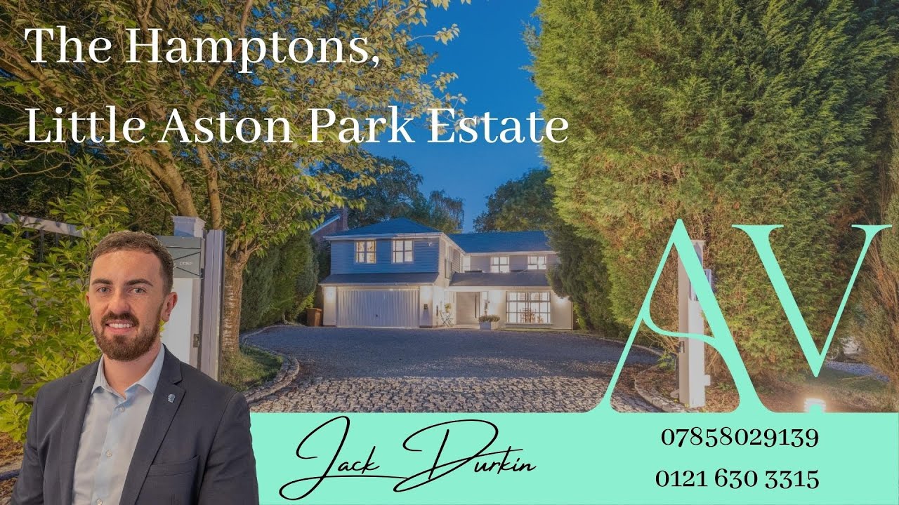 Luxury £1.4million pound home on Little Aston Park Estate with a Mediterranean style garden