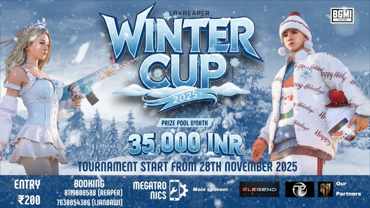 BGMI - LB x Reaper WINTER CUP 2025 | GRAND FINAL - 35,000 INR
