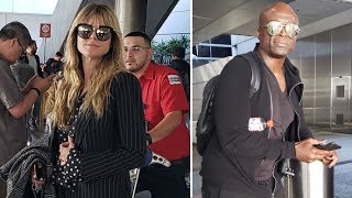 Heidi Klum And Seal Avoid One Another After Arriving At LAX On The Same Flight - EXCLUSIVE