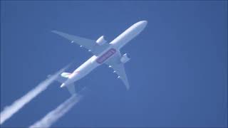 High Altitude Planespotting: Emirates Airlines , Boeing 777