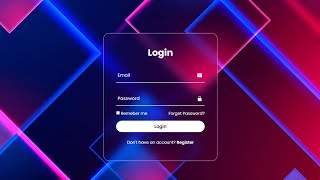 Build a Responsive Animated Login Form Using HTML and CSS