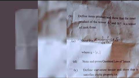 #tensors and Riemannian geometry #Msc # maths #mathematics previous year paper #2022 #AU #Asu #prsu
