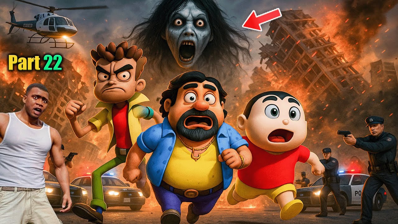 GTA 5 Bangla - ফ্রাঙ্কলিন সিনচেন বিপদে Police Try to Arrest Franklin Shinchan