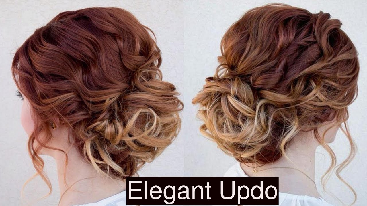EASIEST PARTY UPDO  PROM HAIRSTYLES FOR MEDIUM LONG HAIR 