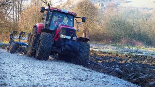 Winter plowing  Case IH Puma 210 + Lemken Juwel 7-5