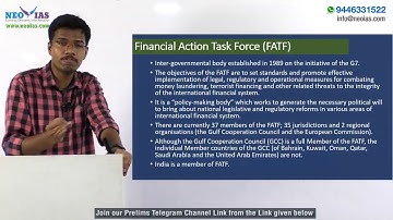 FINANCIAL ACTION TASK FORCE (FATF) | 2018 PRELIMS IMPORTANT MODEL QUESTION SOLVED | EKAM IAS