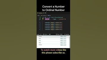 Interview Challenge # 113  || How to convert number to ordinal number in JS #javascript #shorts