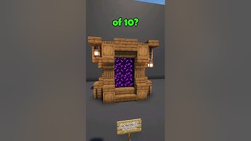Minecraft Spruce Nether Portal 🔮 [Design Tutorial] #minecraft