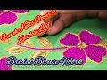 Bridal Blouse French Knots Flower & Zardosi Leaf Design Work | Aari Embroidery | Nakshatra Designers