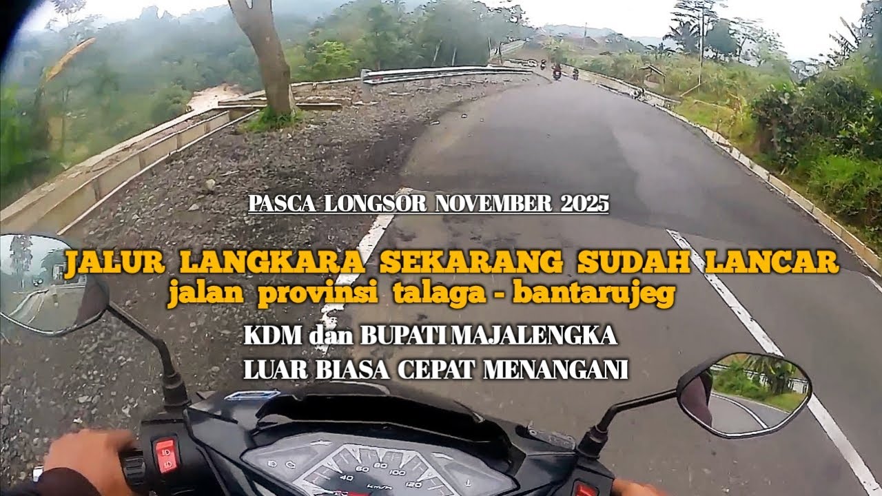 JALAN PROVINSI TALAGA - BANTARUJEG SUDAH NORMAL KEMBALI