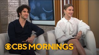 Actors Darren Criss and Julianne Hough on 