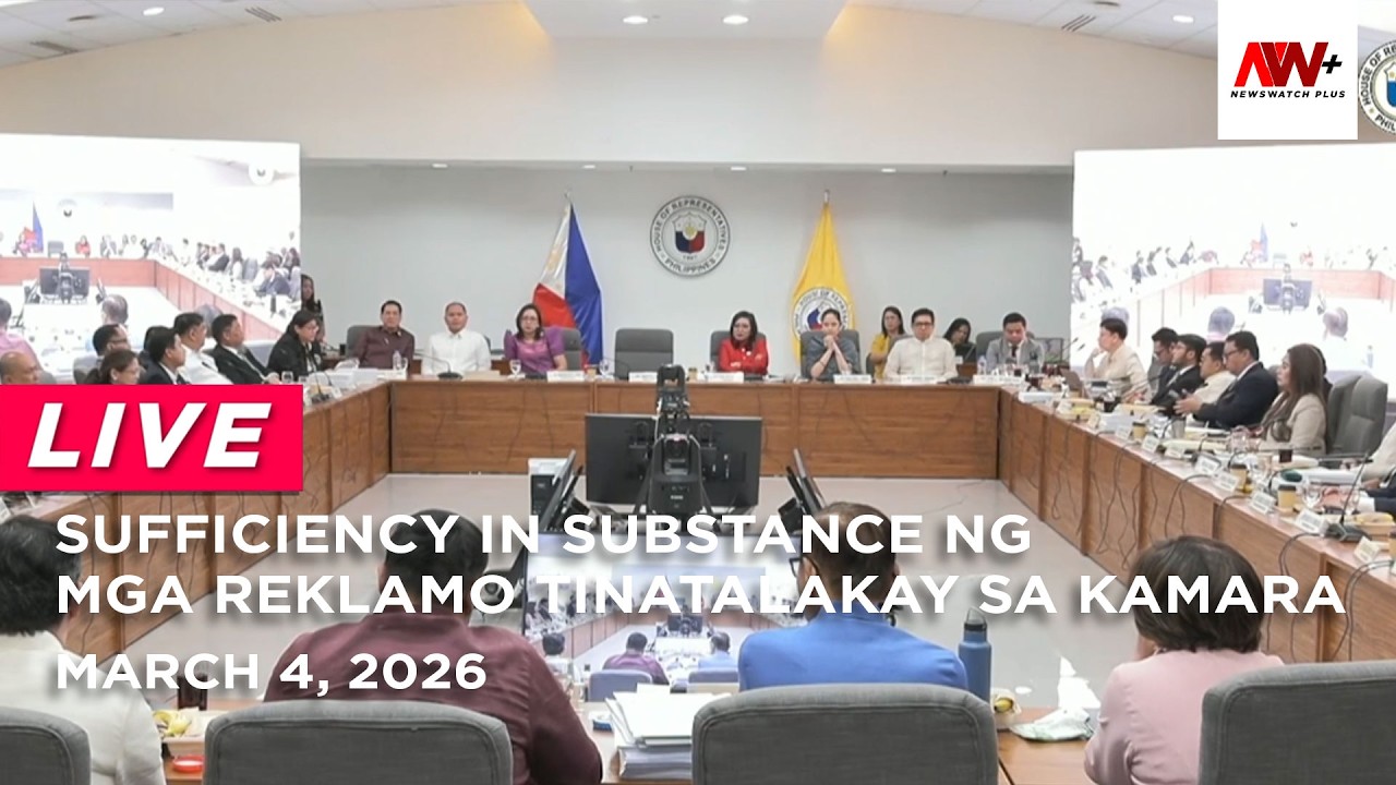 Sufficiency in substance ng mga reklamo tinatalakay sa Kamara | NewsWatch Live