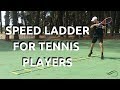 Professional Tennis Speed Ladder Training | Connecting Tennis | Fitness