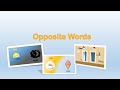 Opposite words in English Educational Video Antonym for kids