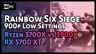 AMD Ryzen 3700X vs 3900X | RX 5700 XT | Rainbow Six Siege | Ultra Settings | WePC Gaming Benchmark