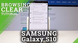 How to Clear Browsing Data on SAMSUNG Galaxy S10 - Reset Browser Data screenshot 4