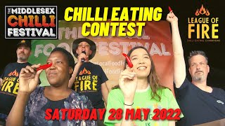 🌶 CHILI EATING CONTEST - Middlesex Chilli Festival - Saturday 28th May 2022