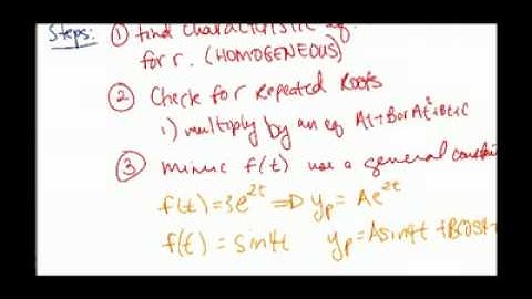 [Math][Differential Equations]-Higher Order Non-Homgenous-Particular Equation-Concept Video