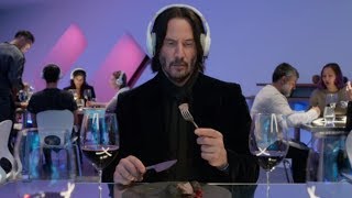 Always Be My Maybe Dinner Scene ft. Keanu Reeves