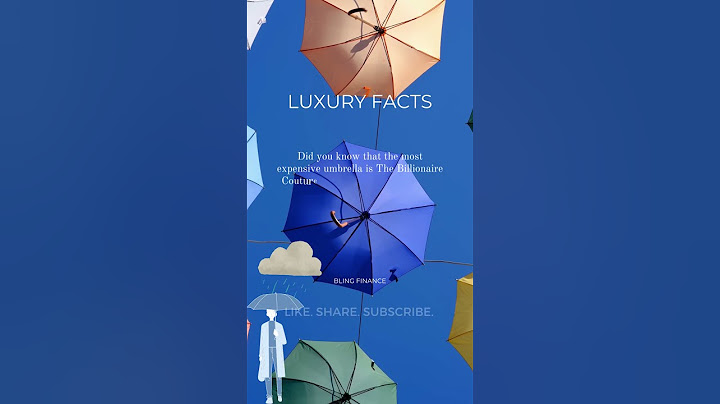 Most Expensive Umbrella in the World #shorts #amazingfacts #amazing #luxury #motivation #explore