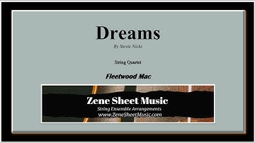 Dreams by Fleetwood Mac.  Arranged for String Quartet by Zene Strings.