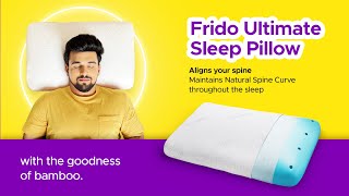 Say goodbye to restless nights and hello to deep, restful sleep | Frido Ultimate Sleep Pillow