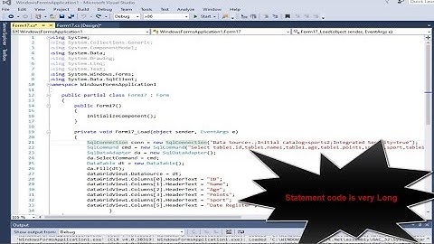 C# Tutorial How to Break Long code lines in Visual Studio2015
