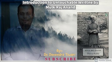 Introduction to Mulk Raj Anand