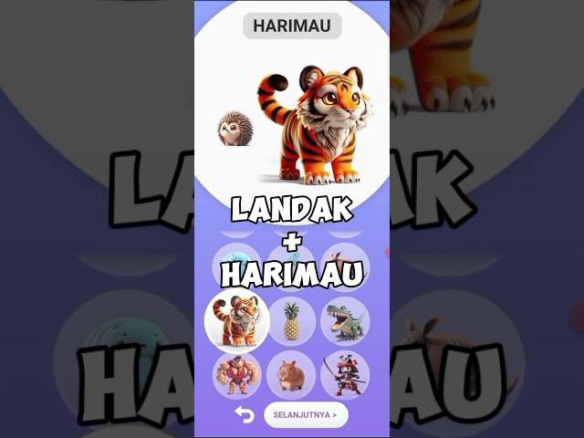 LUCU BANGET !!! LANDAK DIGABUNGKAN DENGAN HARIMAU
