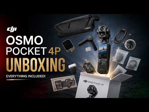 DJI Pocket 4P Unboxing | Everything You Get in the Vlog Combo!