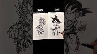 Speed Drawing StickMan Goku vs Vegeta #shorts #anime #drawing Speed Drawing StickMan Goku vs Vegeta #shorts #anime #drawing