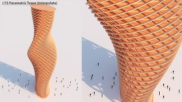 15 Parametric Twisted Tower Grasshopper Tutorial