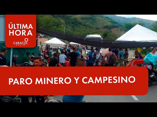 Paro minero y campesino ¿por qué protestan las comunidades? | Última Hora  Caracol - YouTube