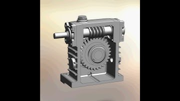Worm and wheel mechanism in solidworks