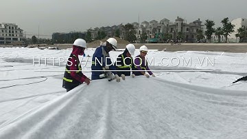 INDECOM: Video thi công may vải địa kỹ thuật không dệt - Đức: 0988989695 - https://indecom.com.vn