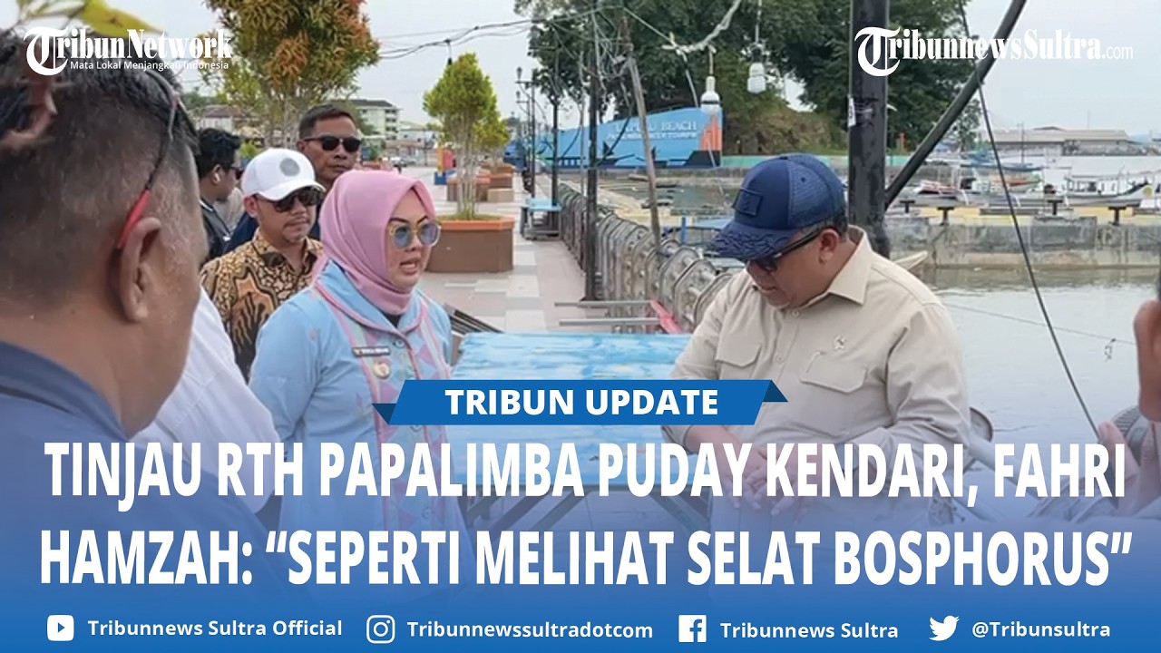 Momen Wamen PKP Tinjau Kawasan Papalimba Puday Kendari, Sebut Mirip Selat Bosphorus di Turki