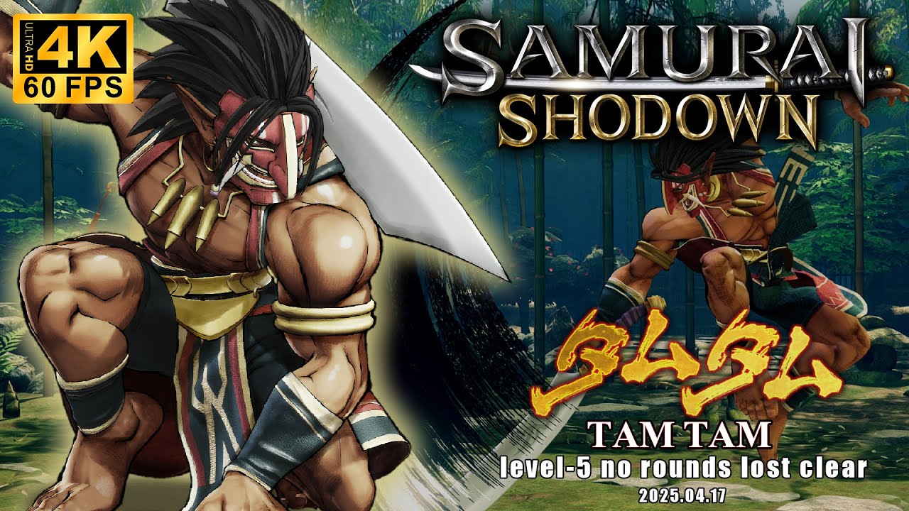 SAMURAI SHODOWN 2019】 TAM TAM Story Mode Level5 No Rounds Lost