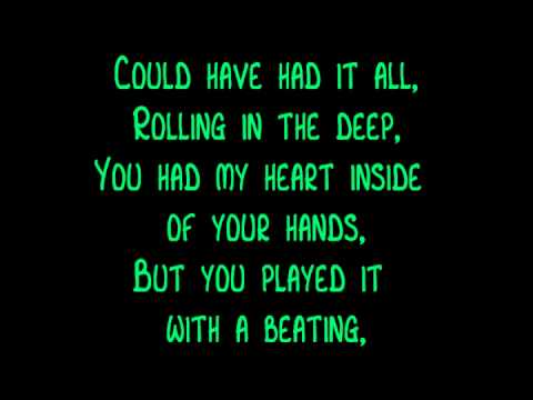 rolling in the deep lyrics rolling in the deep lyrics