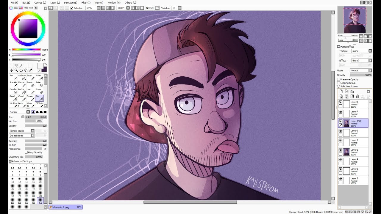 Jacksepticeye Chase Brody Speedpaint YouTube