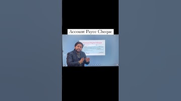 Account Payee Cheque…Secured Type of Cheque….#shashankedunetclasses #viral #cheques #trending #study