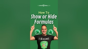 How to Show or Hide Excel Formulas 👍🏼 #shorts