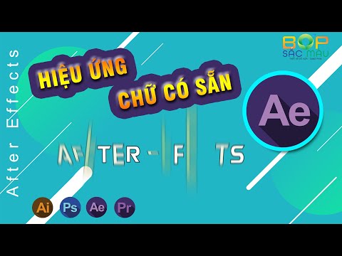 Video Hiệu Ứng Chữ (Text) Có Sẵn Trong After Effects | Học... - youtube