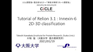 Tutorial of Relion 3.1: Innexin-6 ; 2D-3D classification : Innexin-6を題材としたRelion 3.1の講習 : 2D分類と3D分類