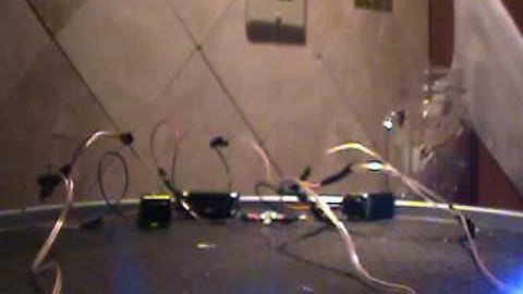 1/18 scale random flashing headliner lightbars.