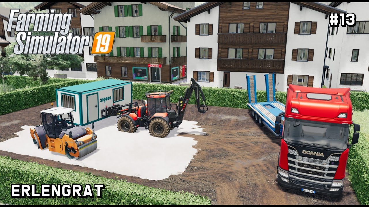 Huddig 1260E | Public Works and Farming | Erlengrat | Farming Simulator 19 | Episode 13